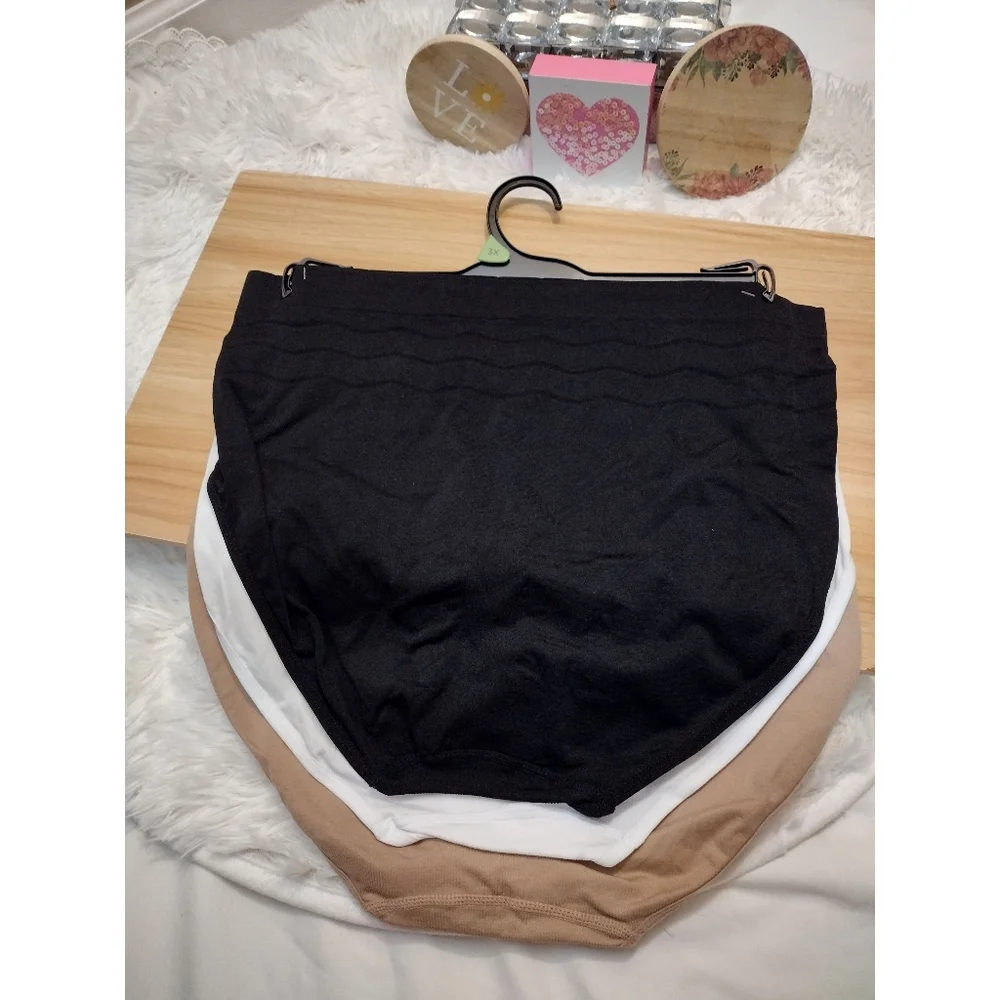 Prima Valentina 3-Pack Seamless high waisted Women's Panties Plus Size 3X 🆕